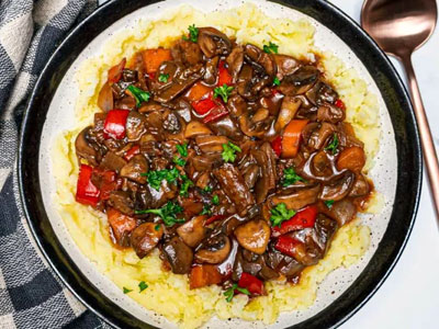 Mushroom Bourguignon